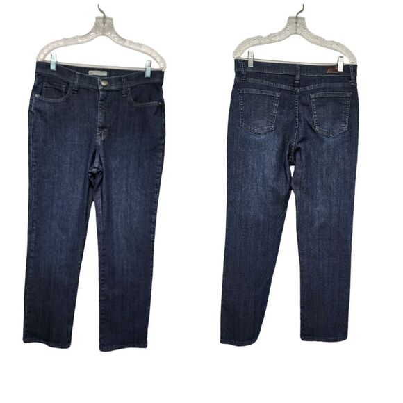 Lee Jeans Women’s 12P Blue Denim Classic Fit Straight Leg High Rise - Picture 1 of 8